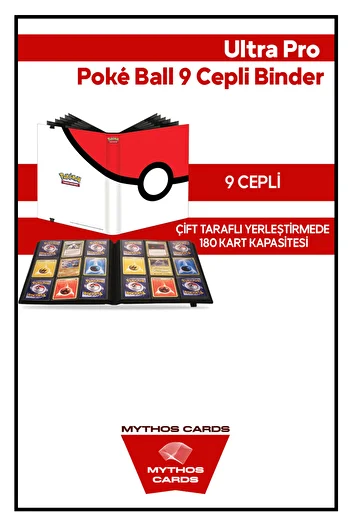 Mythos Cards Ultra Pro - Poké Ball 9 Pocket Full-View Pro - Binder