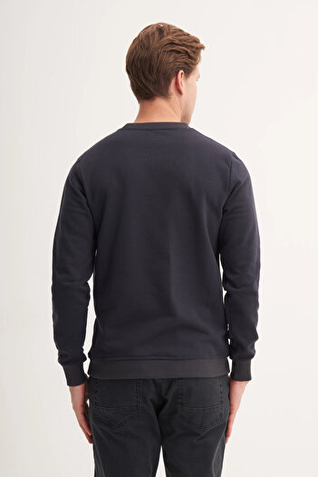 Cazador Ανδρικό φούτερ Crew Neck Navy Blue 54185