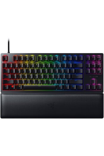 RAZER Tastatură de gaming Huntsman V2 Tenkeyless (comutator violet), USB-C, iluminare RGB