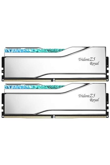 G Skill Memorii G.Skill Trident Z5 RGB Royal Silver 48GB 2 x 24 GB DDR5 8000MHz CL40 Dual Channel Kit