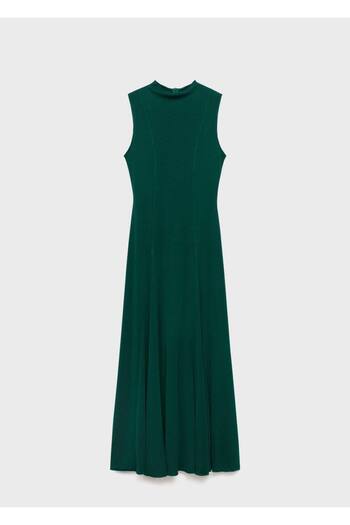 MANGO Woman Godeli midi elbise
