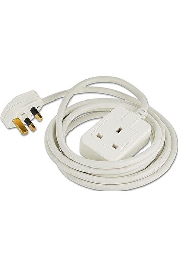 Brennenstuhl 1166573015 BS plug 13A extension cable 5m, White