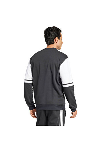 adidas Sq25 Sw Crew Black - White Men's Sweatshirt Je2780