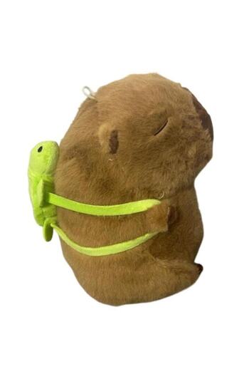 OEM Capybara Plush Toy, With Backpack, 30 Cm, Brown
