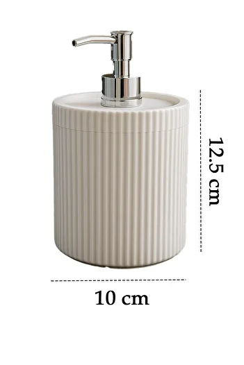 DOVİHOME 2Pcs 700ml XL Countertop White Bathroom Decorative Kitchen Liquid Soap Dispenser Bathroom Kitchen Detergent Dispenser