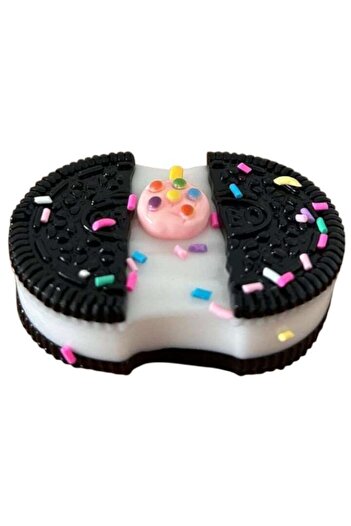 Oreo Interactive Toy Squishy in Two Halves, White-Black, Antistress, 3 Years, Soft