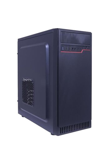 Inter-Tech Carcasa PC K-12 cu sursa 500W, ATX Mid Tower, negru