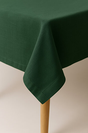 Mirilliahome Raw Linen Tablecloth – Green Tablecloth