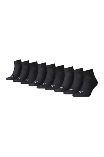 Puma , Set de sosete scurte unisex - 9 perechi, Negru, 39-42