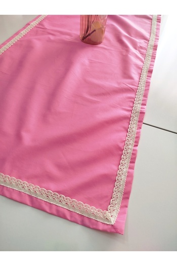 denizli hatırası Authentic Soft 100% Cotton Laced Runner 45X115 cm