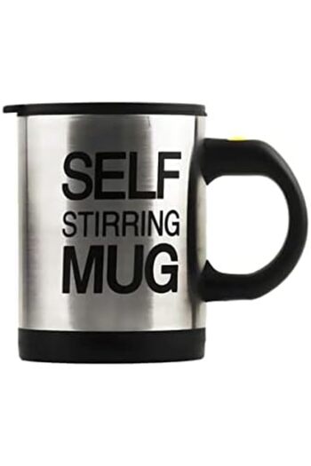 Generic Self Stirring Coffee Mug, Black/Silver