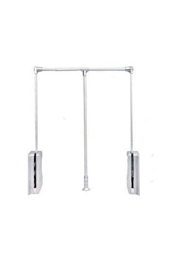 Adsinio Ridicator pentru umerașe, Adsinio, 660-890 mm, Argintiu, Amortizare ridicare, Sarcină până la 30 kg