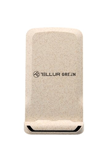 TELLUR Wireless Charger Green, Qi Certified, 15W, Cream