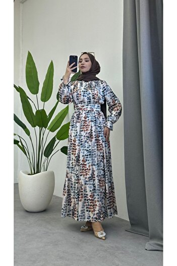 HİJAB STORE Spring Dress Coffee