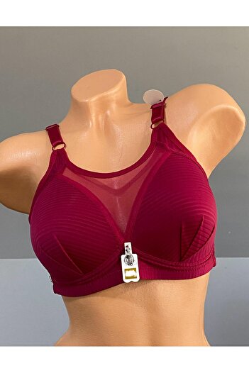 Pardon Balen Tul Detail Fixed Strap Bra 808