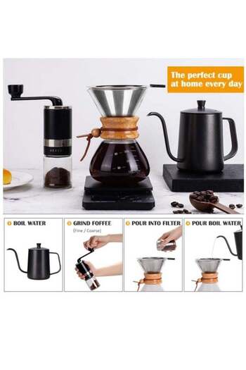 COOYA V60 Pour Over Coffee Maker Set Kit,Food Contact Safe Material,Easy to clean,Gift for Coffee Lovers
