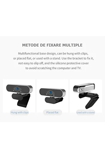 JustZEN Camera Web JustZEN™ WCA-21 Pro, Webcam, Microfon, Auto-Focus, rezolutie 1920*1080 P @30 fps, Plug