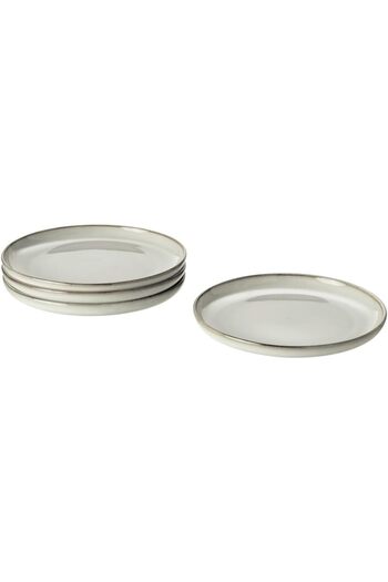 IKEA GLADELIG Side Plates, Grey, 20 cm, Set of 4