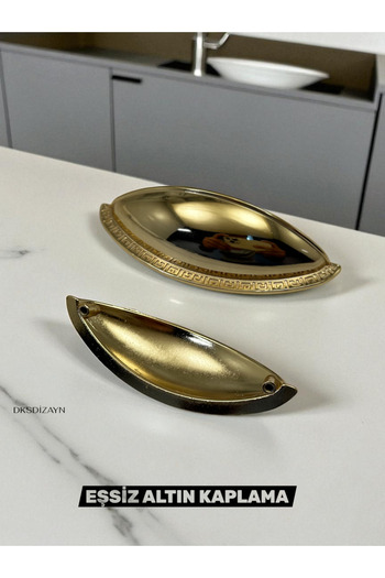 DKSDİZAYN 64 mm Bag Mussel Dish Handle Special Design Furniture Drawer Kitchen Cabinet Handle 1St Class Heavy Metal