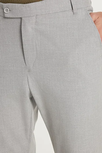 Tudors Men's Slim Fit Slim Fit Chino Side Pocket Cotton Gray Trousers