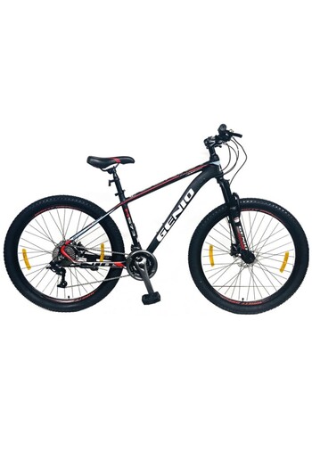 GENIO Mountain Bike 27.5 inch, 27 speed derailleur, aluminum frame, mechanical brakes, red,