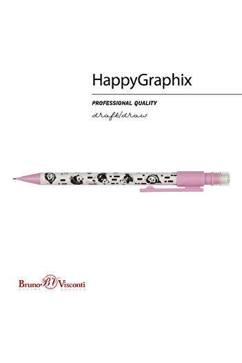 Bruno Visconti Happy Graphix Versatil Pen 0.7mm Pandas