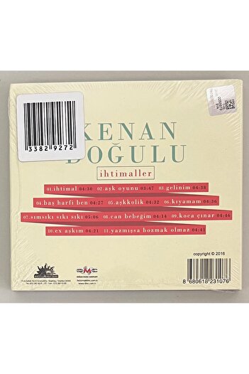 Dmc Kenan Doğulu İhtimaller Cd (Zero Period Printing Cd in Gelatin)