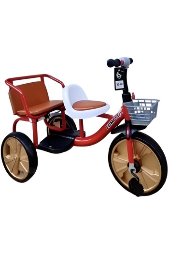 rexa Kids' 3-Wheel Pedal Balance Bike – For Children Aged 2 to 4 Years (77x36x28 cm)