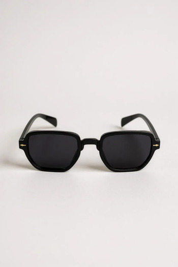 Eyesofia Saint Unisex Black Sunglasses