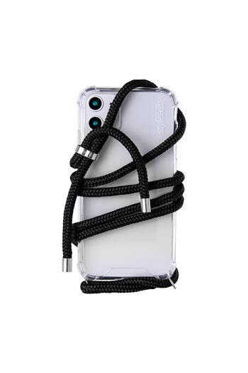 STYLEASH Transparent phone case with integrated cord Styleash, iPhone XR