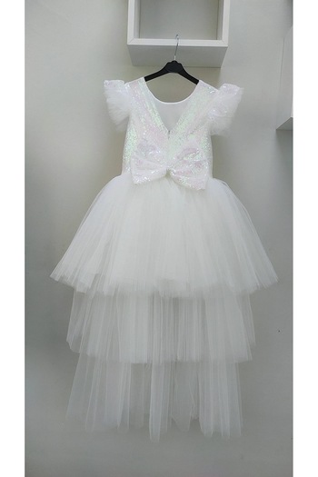 babysmile White Tailed Girl's Dress