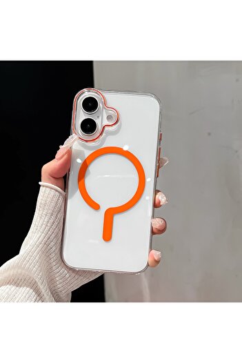 EDELFU Premium iPhone 16 Plus Non-Yellowing Hard Mica Luxury Magsafe Durable Protective Phone Case