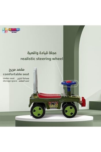 ALBADER Kids Ride on Car - Ride on Car with Horn, Kids Ride on Push Car, Plastic Push Car