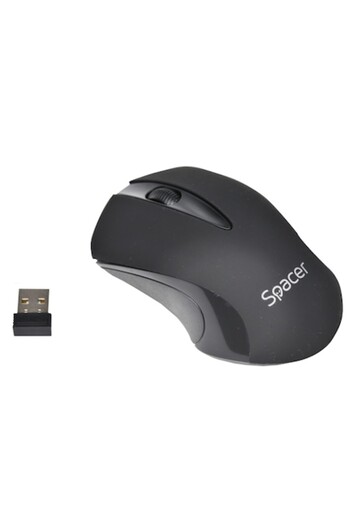 Spacer Mouse wireless SPMO-W12, Negru