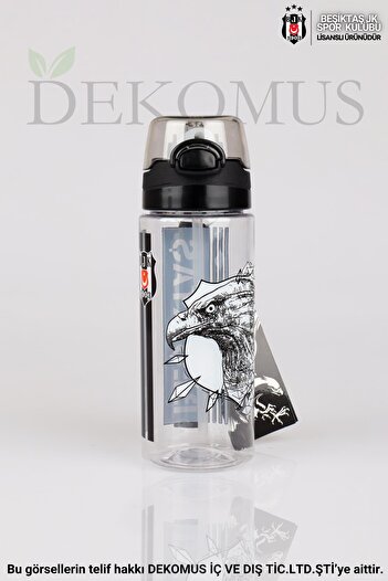 Beşiktaş "Dekomus Pocket Notebook with Gift" New Season Licensed "Single" Tritan Bottle 500 ml