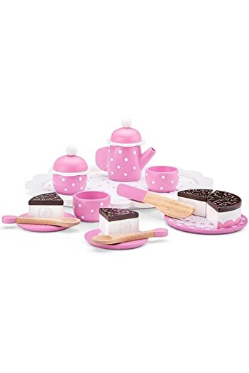 New Classic Toys Wooden Cake Stand Pretend Play Toy for Kids Cooking Simulation Educational Toys and