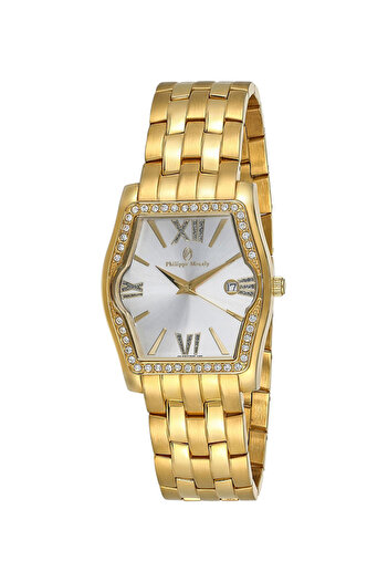 Philippe Moraly Men's Water Resistant Stainless Steel Analog Watch MS0711GW