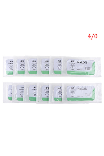 Choice 4.0 12Pcs 2.0/3.0/4.0 Needle Suture Nlon Medical Thread Sterile Surgical Practice