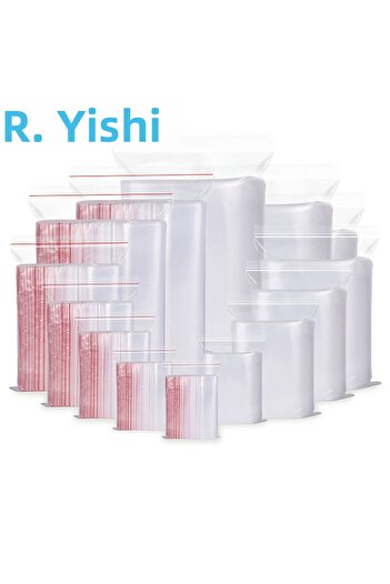 Choice 100 Pcs/Pack 5-12 Wire Self Seal Clear Plastic Poly Resealable Ziplock Bags Food Storage Fresh Pa...