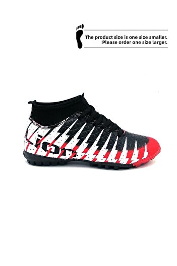 Lion Men's Field Field Shoes with Red Socks Black Red