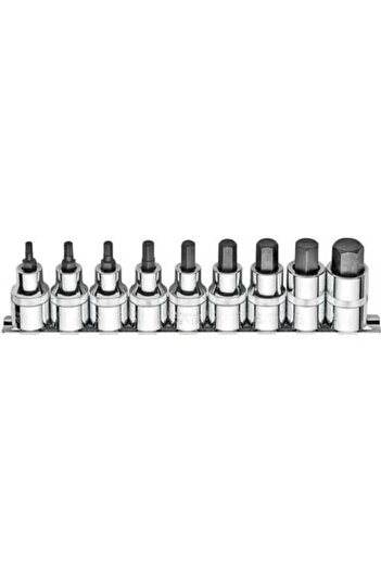 Ceta Form 1/2” Allen Tip Socket Set 9 Pieces (Short Type) - C28S-Rh9