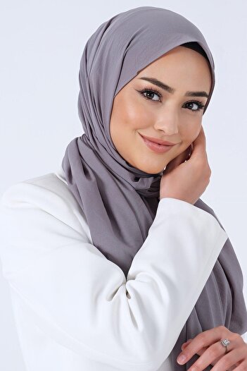 HAREM SCARF Asian Shawl - Dark Smoked