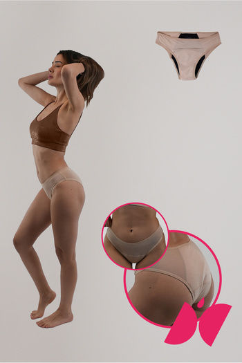 PEDDON Super Absorbent Ultra Hygienic Katy Cream Menstrual Panties Night and Day Long Effective Leak Proof Menstrual Panties