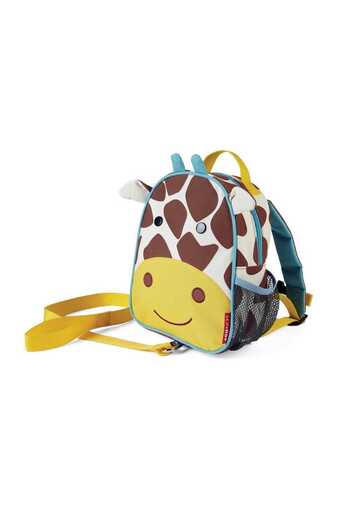 Skip Hop Zoo Backpack with Safety Belt Brown