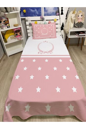 yok yok evim eve dair her şey Laurel Wreath and Stars Single Pique and Pillowcase