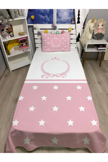 yok yok evim eve dair her şey Laurel Wreath and Stars Single Pique and Pillowcase