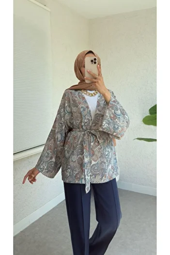 Butik Ethnic Patterned Kimono