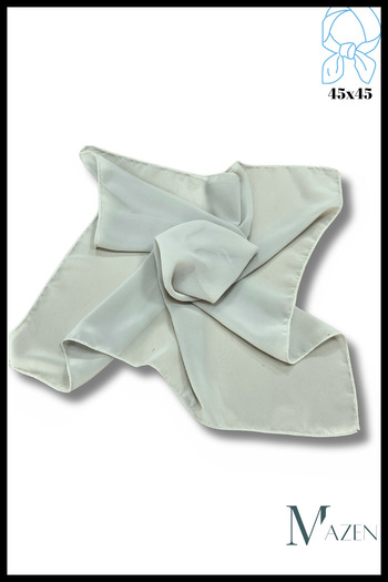 MAZEN Linden | Square Chiffon Scarf 45X45 |   Neck Bag Pants Wrist Accessory |   Solid Color Stylish Scarf