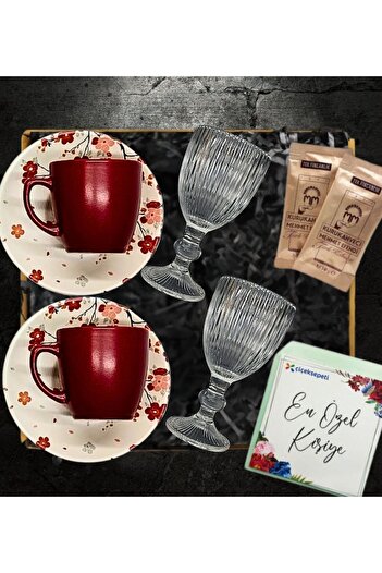 Janset Kahve Fincanı , Tütsü Seti , Soya Wax Kokulu Mum, Kahve  , Hediye Seti