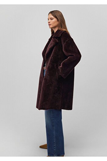 Mavi Burgundy Faux Fur Loose Fit / Loose Comfortable Fit 1110585 -70422